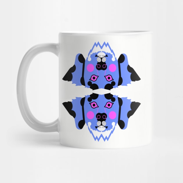 Dalmatian Dog Face, Bold blue by AnimalMagic